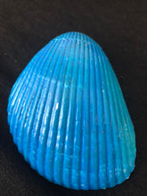 Load image into Gallery viewer, Blue Flowers trinket tray Shell Art