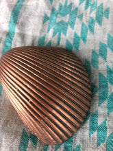 Load image into Gallery viewer, Purple Flower trinket tray Shell Art sold