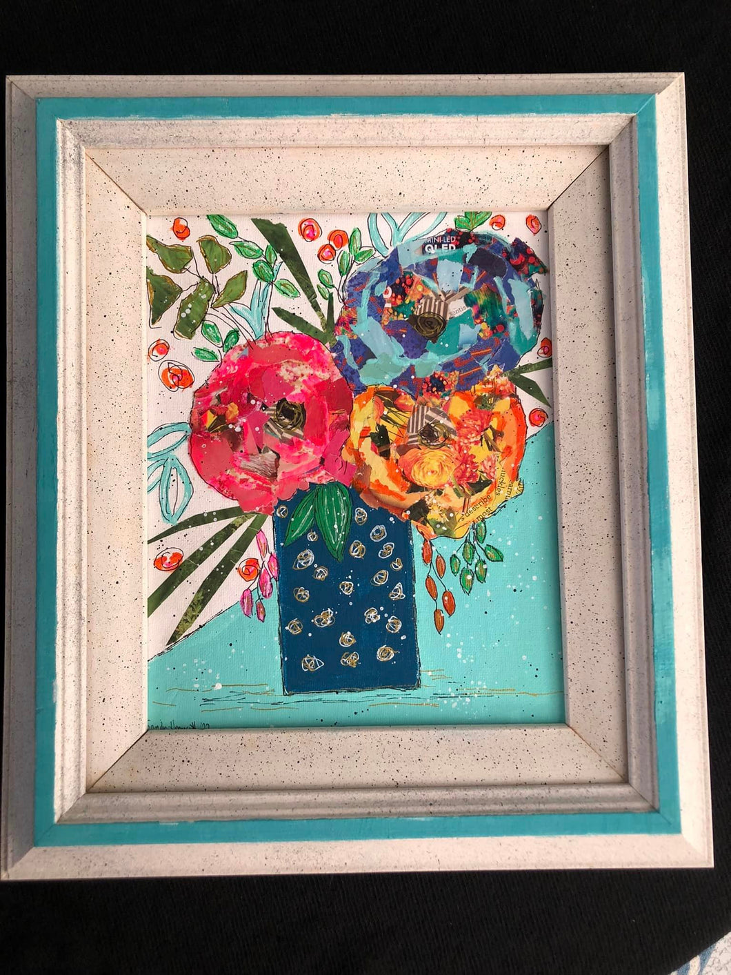 Orginal Art Mixed Media Flowers 2