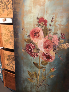Glorious Flowers Dresser  Sold